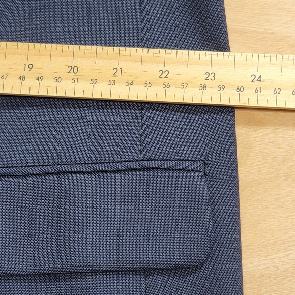 Stafford Sports Coat Mens 46L Jacket Blue Gold Buttons - Picture 15 of 15